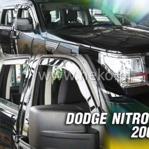 ΑΝΕΜΟΘΡΑΥΣΤΕΣ ΓΙΑ DODGE NITRO 5D 2007-2011 ΖΕΥΓΑΡΙ ΑΠΟ ΕΥΚΑΜΠΤΟ ΦΙΜΕ ΠΛΑΣΤΙΚΟ HEKO - 2 ΤΕΜ. 13404