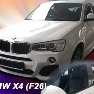 ΑΝΕΜΟΘΡΑΥΣΤΕΣ ΓΙΑ BMW X4 F26 5D 2013-2018 ΣΕΤ ΑΥΤΟΚΙΝΗΤΟΥ ΑΠΟ ΕΥΚΑΜΠΤΟ ΦΙΜΕ ΠΛΑΣΤΙΚΟ HEKO - 4 ΤΕΜ. 11163