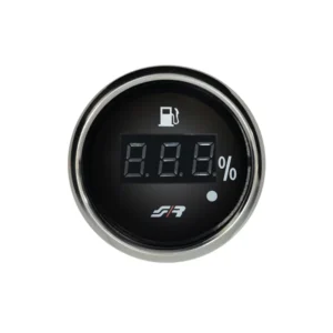 ΟΡΓΑΝΟ ΕΝΔΕΙΞΗΣ ΒΕΝΖΙΝΗΣ ΨΗΦΙΑΚΟ ΜΑΥΡΟ ΜΕ ΔΑΚΤΥΛΙΔΙ ΧΡΩΜΙΟ 52mm SIMONI RACING - 1 TEM. FL/C