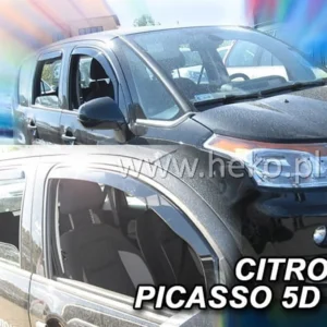ΑΝΕΜΟΘΡΑΥΣΤΕΣ ΓΙΑ CITROEN C3 PICASSO 5D 2009-2017 ΖΕΥΓΑΡΙ ΑΠΟ ΕΥΚΑΜΠΤΟ ΦΙΜΕ ΠΛΑΣΤΙΚΟ HEKO - 2 ΤΕΜ. 12246