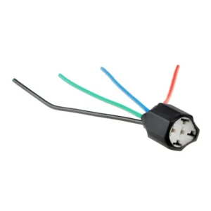 ΒΑΣΗ/ΦΙΣΑ ΚΕΡΑΜΙΚΗ ΓΙΑ ΡΕΛΕ 4 PIN ME 4 ΚΑΛΩΔΙΑ (14 cm) M-TECH - 1 ΤΕΜ. GN016