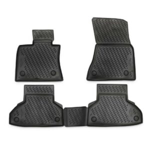 ΠΑΤΑΚΙΑ ΣΕ ΣΚΑΦΗ TPE ΛΑΣΤΙΧΟ ΓΙΑ BMW X6 F16 2014-2019  ΣΕ ΑΝΘΡΑΚΙ ΣΚΟΥΡΟ ΓΚΡΙ ΧΡΩΜΑ NOVLINE - 4 ΤΕΜ. EXP.CARBMW00001G