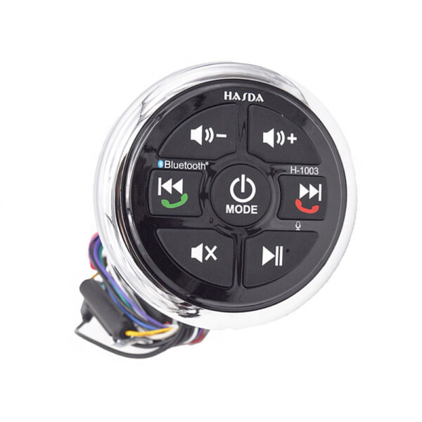 HASDA H-1003 ΑΔΙΑΒΡΟΧΟ ΣΤΡΟΓΓΥΛΟ ΜΑΥΡΟ BLUETOOTH CONTROLLER - A2DP H-1003