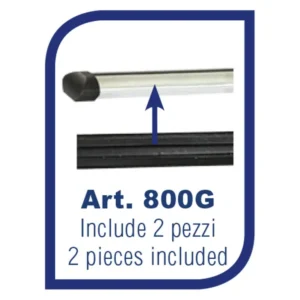 ΕΛΑΣΤΙΚΟ ΚΑΛΥΜΜΑ ΓΙΑ ΥΠΟΔΟΧΗ T-TRACK ΓΙΑ ΜΠΑΡΕΣ LION/KING K39 (ΜΑΥΡΟ ΑΝΤΙΟΛΙΣΘΗΤΙΚΟ ΛΑΣΤΙΧΟ) - 2 ΤΕΜ. 800G