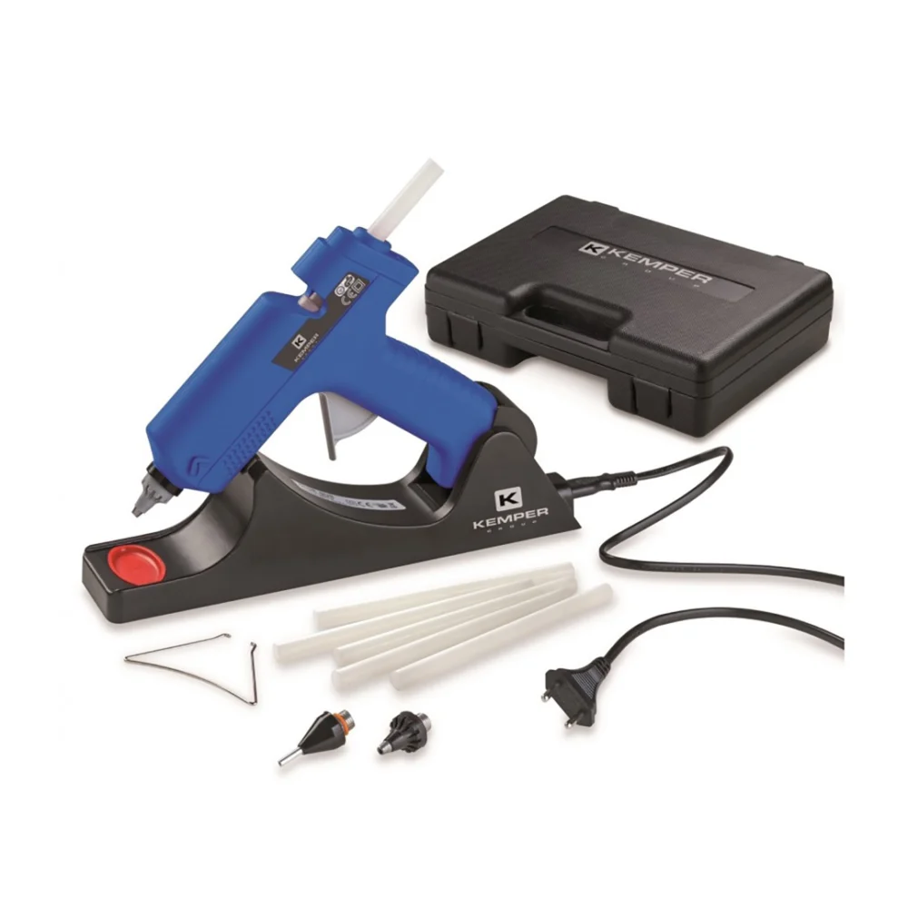 ΠΙΣΤΟΛΙ ΘΕΡΜΟΚΟΛΛΗΣΗΣ ΑΣΥΡΜΑΤΟ ΜΕ ΒΑΣΗ ΕΠΑΝΑΦΟΡΤΙΣΗΣ 25W/230V ΜΕ 3 ΜΥΤΕΣ ΚΑΙ 6 ΡΑΒΔΟΥΣ ΣΙΛΙΚΟΝΗΣ 150x12mm KEMPER ΠΙΣΤΟΛΙ ΘΕΡΜΟΚΟΛΛΗΣΗΣ ΑΣΥΡΜΑΤΟ ΜΕ ΒΑΣΗ ΕΠΑΝΑΦΟΡΤΙΣΗΣ 25W/230V ΜΕ 3 ΜΥΤΕΣ ΚΑΙ 6 ΡΑΒΔΟΥΣ ΣΙΛΙΚΟΝΗΣ 150x12mm KEMPER 1760 - Image 1