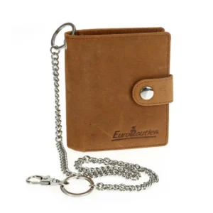 ΠΟΡΤΟΦΟΛΙ ΔΕΡΜΑΤΙΝΟ ΓΙΑ ΚΑΡΤΕΣ & ΧΡΗΜΑΤΑ BIKER WALLET ME 45cm ΑΛΥΣΙΔΑ RFID ΠΡΟΣΤΑΣΙΑ ΣΕ ΚΑΦΕ ΧΡΩΜΑ LAMPA - 1 Τεμ. ERPFBBR