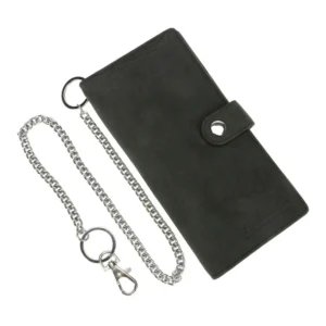 ΠΟΡΤΟΦΟΛΙ ΔΕΡΜΑΤΙΝΟ ΓΙΑ ΚΑΡΤΕΣ/ΧΡΗΜΑΤΑ/ΔΙΠΛΩΜΑ TRUCKER WALLET 45cmΑΛΥΣΙΔΑ RFID ΠΡΟΣΤΑΣΙΑ ΜΑΥΡΟ ΧΡΩΜΑ LAMPA - 1 τεμ. ERPFTBL