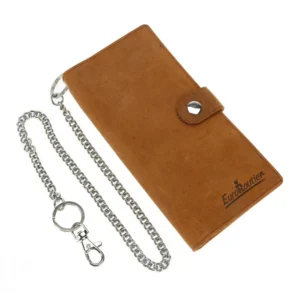 ΠΟΡΤΟΦΟΛΙ ΔΕΡΜΑΤΙΝΟ ΓΙΑ ΚΑΡΤΕΣ/ΧΡΗΜΑΤΑ/ΔΙΠΛΩΜΑ TRUCKER WALLET 45cmΑΛΥΣΙΔΑ RFID ΠΡΟΣΤΑΣΙΑ ΚΑΦΕ ΧΡΩΜΑ LAMPA - 1 τεμ. ERPFTBR