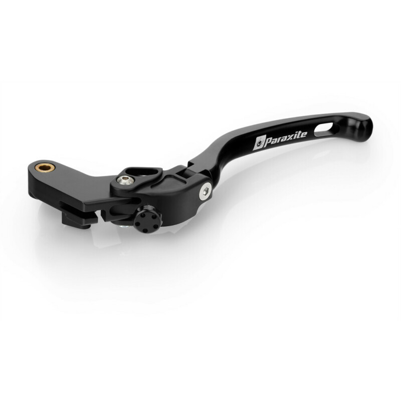 ΜΑΝΕΤΑ ΣΥΜΠΛΕΚΤΗ MOTO RACE ΓΙΑ APRILIA ΡΥΘΜΙΖΟΜΕΝΗ ΣΠΑΣΤΗ ΑΛΟΥΜΙΝΙΟΥ ΣΕ ΜΑΥΡΟ ΧΡΩΜΑ PARAXITE - 1 ΤΕΜ. PCL010N