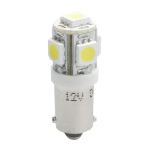 T4W 12V 1,2W BA9s (ΜΙΝΙΟΝ) LED 5xSMD5050 ΛΕΥΚΟ 1ΤΕΜ. M-TECH L057W