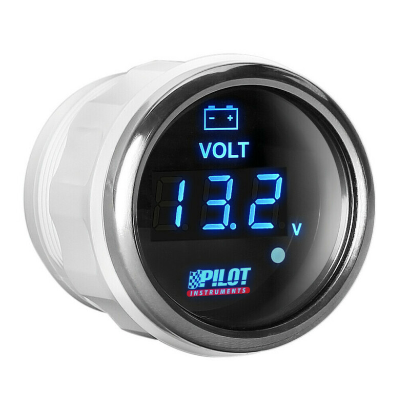 ΒΟΛΤΟΜΕΤΡΟ ΨΗΦΙΑΚΟ ΜΑΥΡΟ ΜΕ ΛΕΥΚΟ ΦΩΣ BLACK DIGITAL SERIES 9-32V 52mm ΒΟΛΤΟΜΕΤΡΟ ΨΗΦΙΑΚΟ ΜΑΥΡΟ ΜΕ ΛΕΥΚΟ ΦΩΣ BLACK DIGITAL SERIES 9-32V 52mm 10135 - Image 1