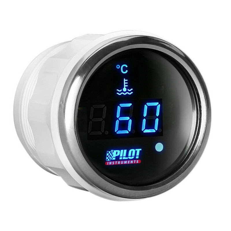 ΟΡΓΑΝΟ ΘΕΡΜΟΚΡΑΣΙΑΣ ΛΑΔΙΟΥ ΨΗΦΙΑΚΟ ΜΑΥΡΟ ΜΕ ΛΕΥΚΟ ΦΩΣ BLACK DIGITAL SERIES 9-32V 52mm 10138