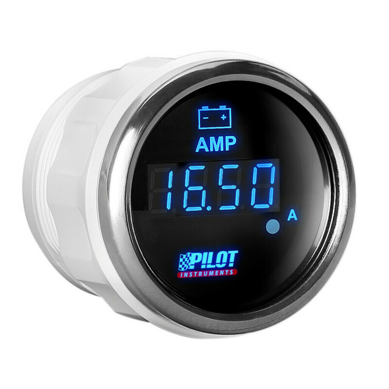 ΑΜΠΕΡΟΜΕΤΡΟ ΨΗΦΙΑΚΟ ΜΑΥΡΟ ΜΕ ΛΕΥΚΟ ΦΩΣ BLACK DIGITAL SERIES 9-32V 52mm ΑΜΠΕΡΟΜΕΤΡΟ ΨΗΦΙΑΚΟ ΜΑΥΡΟ ΜΕ ΛΕΥΚΟ ΦΩΣ BLACK DIGITAL SERIES 9-32V 52mm 10139 - Image 1