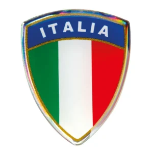 ΑΥΤΟΚΟΛΛΗΤΟ ΣΗΜΑ 3D ΣΗΜΑΙΑ ΙΤΑΛΙΑΣ ΕΜΒΛΗΜΑ 35x45mm LAMPA -  1 Τεμ. 15005