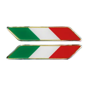 ΑΥΤΟΚΟΛΛΗΤΟ ΣΗΜΑ 3D ΣΗΜΑΙΑ ΙΤΑΛΙΑΣ ΔΙΑΓΩΝΙΑ 88x16mm LAMPA - 2 Τεμ. 15008