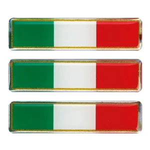 ΑΥΤΟΚΟΛΛΗΤΟ ΣΗΜΑ 3D ΣΗΜΑΙΑ ΙΤΑΛΙΑΣ 80x16mm LAMPA -  3 Τεμ. 15009