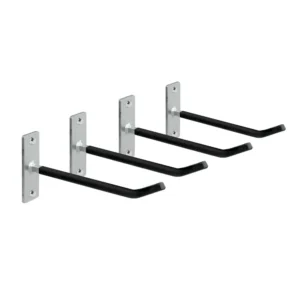 ΒΑΣΗ ΤΟΙΧΟΥ / ΣΤΗΡΙΓΜΑΤΑ ΕΛΑΣΤΙΚΩΝ/ΖΑΝΤΩΝ 40kg MAX 25x1cm ΜΕ ΚΙΤ ΤΟΠΟΘΕΤΗΣΗΣ LAMPA - 4 ΤΕΜ. 15972