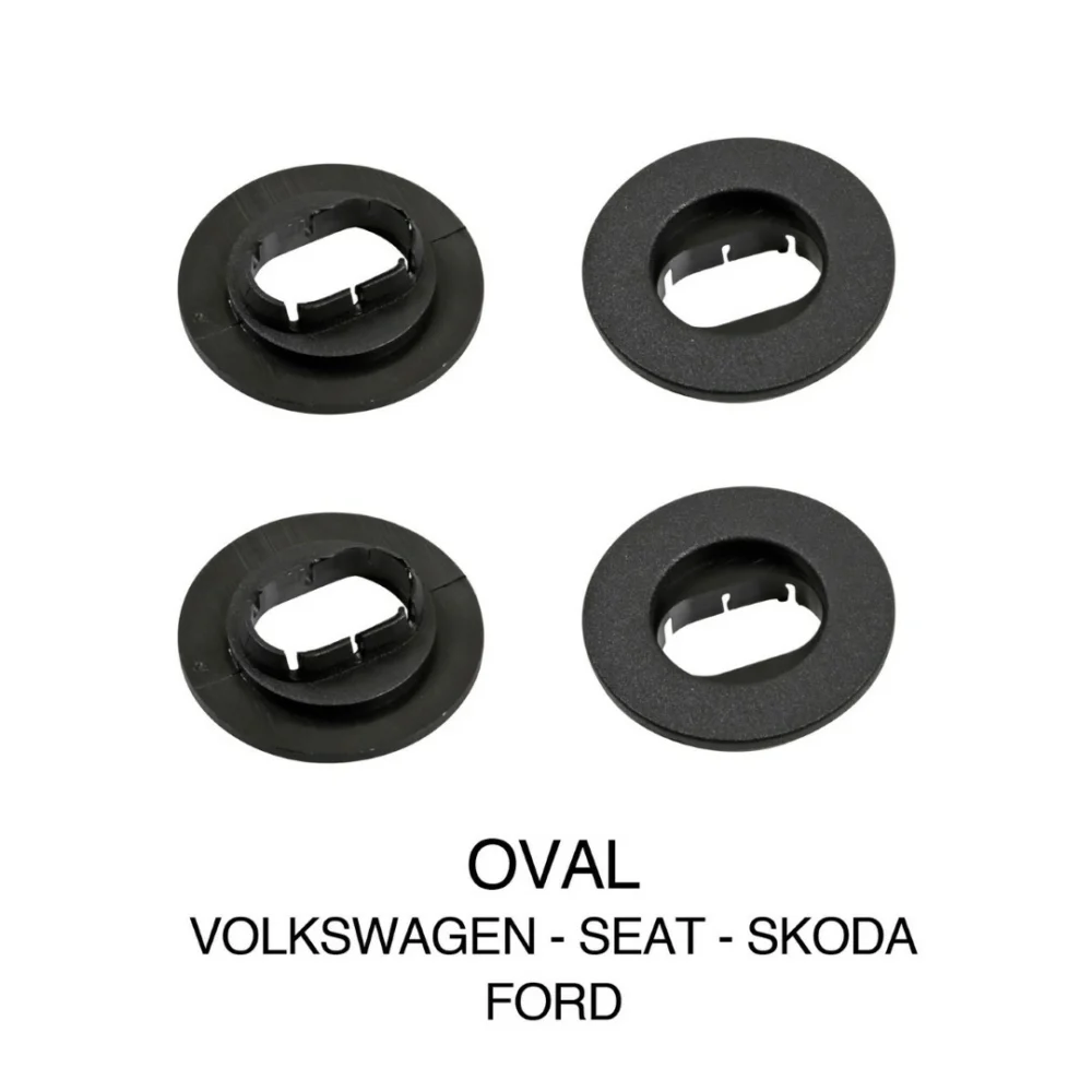 VOLKSWAGEN/SEAT/SKODA/FORD ΚΟΥΜΠΩΜΑΤΑ ΚΛΙΠΣ ΓΙΑ ΠΑΤΑΚΙΑ (ΟΒΑΛ) - 4 ΤΕΜ. VOLKSWAGEN/SEAT/SKODA/FORD ΚΟΥΜΠΩΜΑΤΑ ΚΛΙΠΣ ΓΙΑ ΠΑΤΑΚΙΑ (ΟΒΑΛ) - 4 ΤΕΜ. 22995 - Image 1