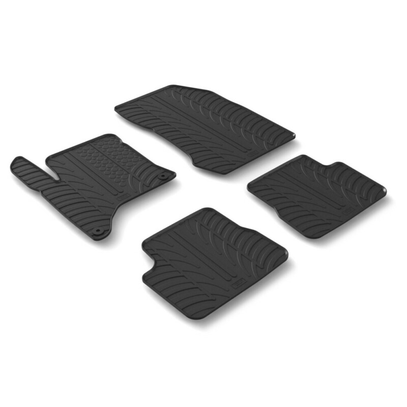 ΠΑΤΑΚΙΑ ΛΑΣΤΙΧΟ ΣΕ ΜΑΥΡΟ ΧΡΩΜΑ ME ΚΟΥΜΠΩΜΑΤΑ ΓΙΑ PEUGEOT 208 5D 09/2023+ / OPEL CORSA F 5D 07/2023+ (AYTOMATO/HYBRID) LAMPA - 4 ΤΕΜ.​ 24689