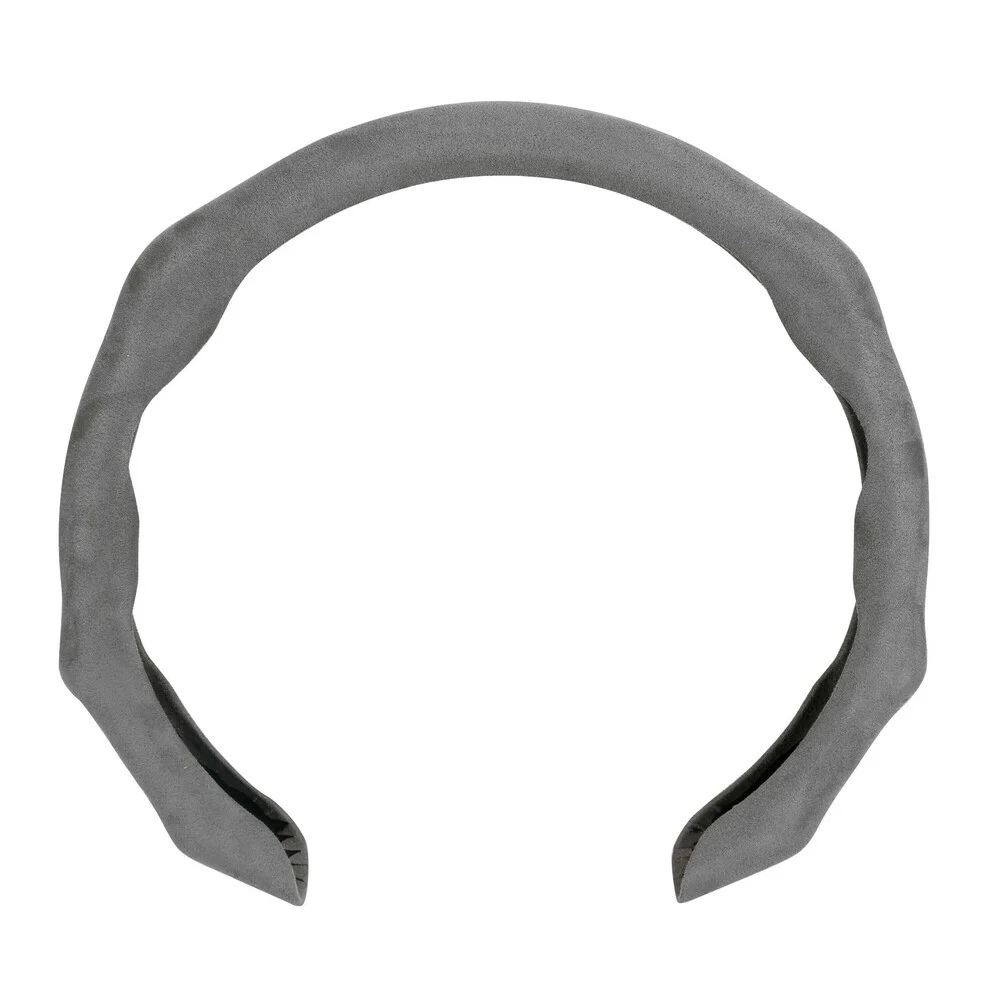 ΗΜΙ-ΚΑΛΥΜΜΑ ΤΙΜΟΝΙΟΥ MICROFIBRE ΓΚΡΙ ΧΡΩΜΑ OVER GRIP LAMPA - 1 τεμ. Lampa Κάλυμμα Τιμονιού Αυτοκινήτου Over-Grip, σπορ Άοσμο Σουέτ ύφασμα από μικροΐνες, universal Γκρί 1-τεμ. (L3307.8) 33078 - Image 1