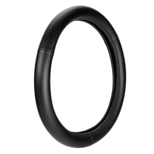 ΚΑΛΥΜΜΑ ΤΙΜΟΝΙΟΥ RACING PREMIUM BLACK (Μ) 37/39cm ΣΥΝΘΕΤΙΚΟ ΔΕΡΜΑ SKEENTEX ΜΑΥΡΟ/CARBON LOOK LAMPA  - 1 ΤΕΜ. 33163