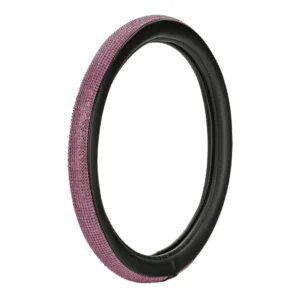 ΚΑΛΥΜΜΑ ΤΙΜΟΝΙΟΥ DIAMONDS PINK (S) 35/37cm ΣΥΝΘΕΤΙΚΟ ΔΕΡΜΑ SKEENTEX ΜΑΥΡΟ/POZ LAMPA  - 1 ΤΕΜ. 33172