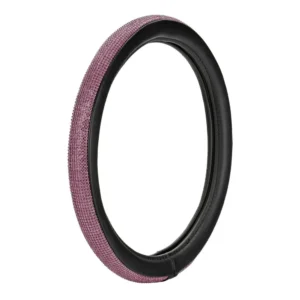 ΚΑΛΥΜΜΑ ΤΙΜΟΝΙΟΥ DIAMONDS PINK (Μ) 37/39cm ΣΥΝΘΕΤΙΚΟ ΔΕΡΜΑ SKEENTEX ΜΑΥΡΟ/POZ LAMPA  - 1 ΤΕΜ. 33173