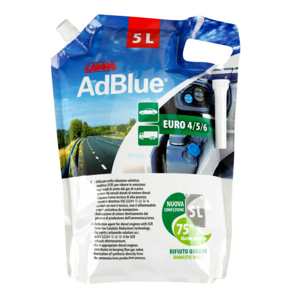 ΠΡΟΣΘΕΤΟ ΥΓΡΟ ADBLUE 5LT ΣΕ ΣΑΚΟΥΛΑ ΜΕ ΣΤΟΜΙΟ LAMPA - 1 ΤΕΜ. 38059