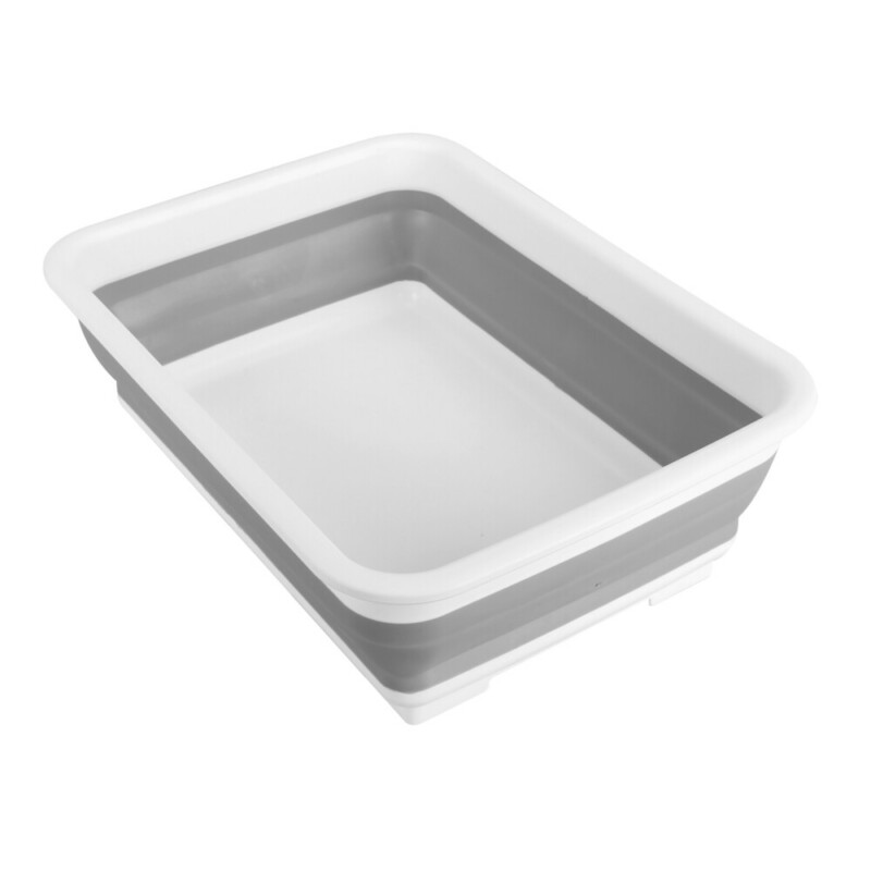 ΚΟΥΒΑΣ ΠΛΥΣΙΜΑΤΟΣ/ΚΑΛΑΘΙ ΜΕΤΑΦΟΡΑΣ ΑΝΤΙΚΕΙΜΕΝΩΝ ΠΤΥΣΣΟΜΕΝΟΣ 5>25cm ΜΕ ΧΕΙΡΟΛΑΒΗ 10LT ΛΕΥΚΟ/ΓΚΡΙ 40720