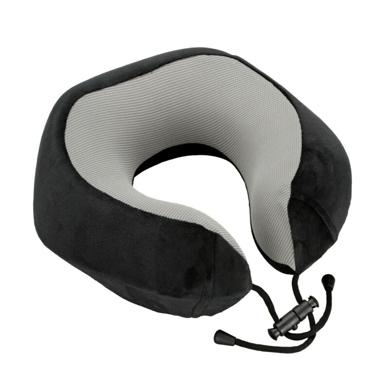 ΜΑΞΙΛΑΡΙ ΤΑΞΙΔΙΟΥ ΑΥΧΕΝΑ ΕΡΓΟΝΟΜΙΚΟ MEMORY FOAM ΜΑΥΡΟ/ΓΚΡΙ NECK-LUXE LAMPA - 1 ΤΕΜ. 54167