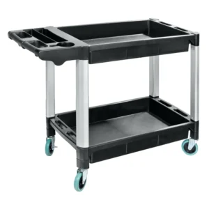 ΤΡΟΛΕΙ ΕΡΓΑΛΕΙΩΝ (TROLLEY) 2 ΕΠΙΠΕΔΩΝ ΜΕ 4 ΡΟΔΕΣ ΠΛΑΣΤΙΚΟ(PP)/ ΑΛΟΥΜΙΝΙΟ ΓΙΑ ΑΠΟΘΗΚΕΥΣΗ ΚΑΙ ΜΕΤΑΦΟΡΑ 71488