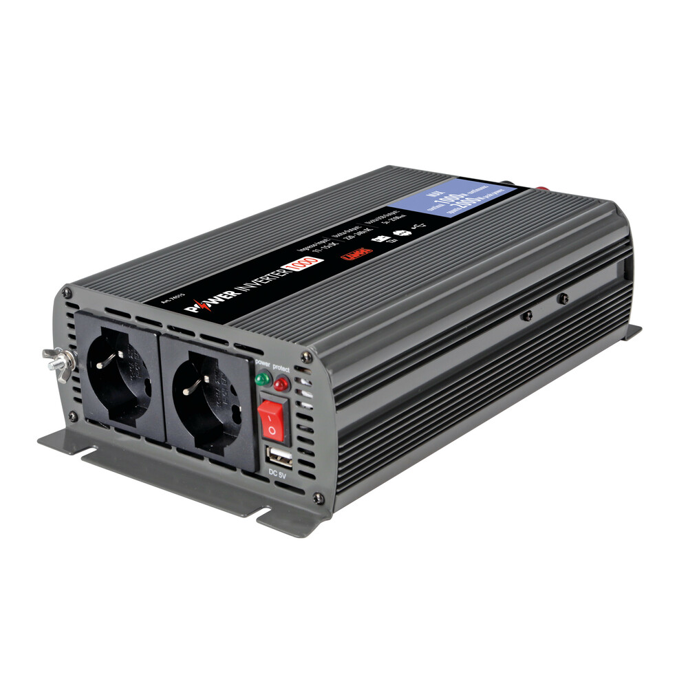 INVERTER 12>220-240V max1000W-peak2000W - 1 τεμ. INVERTER 12>220-240V max1000W-peak2000W - 1 τεμ. 74515 - Image 1