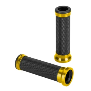 ΧΕΡΟΥΛΙΑ MOTO ALU GRIP  ΜΑΥΡΟ/ΧΡΥΣΟ ΧΡΩΜΑ 22mm+25mm 12cm LAMPA - 2 τεμ. 91756