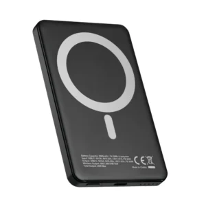 Μαγνητικός, Φορητός Φορτιστής - Power bank Mag Power 5000 της σειράς Optiline για Ασύρματη και Ενσύρματη  φόρτιση συσκευών με θύρα USB Type C 15W και MagSafe τεχνολογία 91809