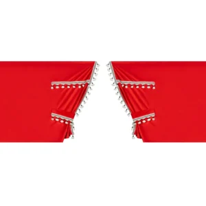 ΚΟΥΡΤΙΝΕΣ ΝΤΑΛΙΚΑΣ LUXURY SMART ΚΟΚΚΙΝΟ/ΜΑΥΡΟ ΣΕΤ LAMPA - 5 ΤΕΜ. 96036