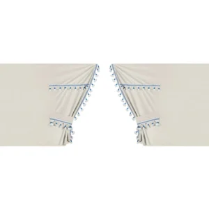 ΚΟΥΡΤΙΝΕΣ ΝΤΑΛΙΚΑΣ LUXURY SMART ΚΡΕΜ/ΜΠΛΕ ΣΕΤ LAMPA - 5 ΤΕΜ. 96037