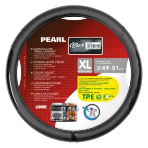 ΚΑΛΥΜΜΑ ΤΙΜΟΝΙΟΥ ΦΟΡΤΗΓΟΥ PEARL BLACK ΔΕΡΜΑΤΙΝΗ ΜΑΥΡΟ (XL) 49-51cm ΟΙΚΟΛΟΓΙΚΟ ΚΑΙ ΑΟΣΜΟ 97831