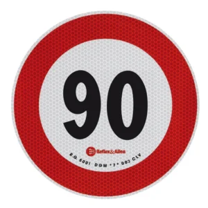 ΣΗΜΑ ΤΑΧΥΤΗΤΑΣ ΧΙΛΙΟΜΕΤΡΩΝ 90km/h ΑΥΤΟΚΟΛΛΗΤΟ 20CM ΔΙΑΜΕΤΡΟ 98443