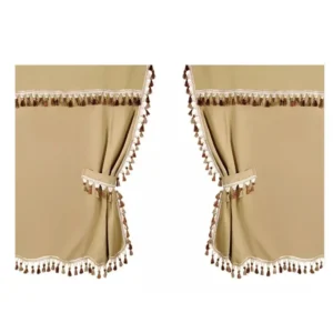 ΚΟΥΡΤΙΝΕΣ ΝΤΑΛΙΚΑΣ OSCURA ΜΠΕΖ 270x110cm 2ΤΕΜ. 98653