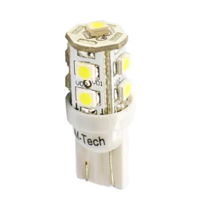 T10 W5W 12V W2,1x9,5d LED 9xSMD3528 ΛΕΥΚΟ (ΚΑΡΦΩΤΟ ΑΚΑΛΥΚΟ) BLISTER 2ΤΕΜ. M-TECH LB018W