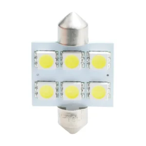 ΛΑΜΠΑΚΙΑ ΠΛΑΦΟΝΙΕΡΑΣ C5W/C10W 12V 1,44W SV8,5 36mm PREMIUM LED 6xSMD5050 ΛΕΥΚΟ BLISTER 2ΤΕΜ. M-TECH LB052W