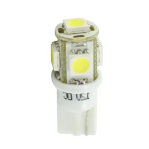 T10 W5W 12V W2,1x9,5d LED 5xSMD5050 ΛΕΥΚΟ (ΚΑΡΦΩΤΟ ΑΚΑΛΥΚΟ) BLISTER 2ΤΕΜ. M-TECH LB054W