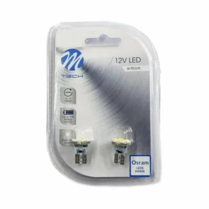 R5W/R10W 12V BA15s LED 3xSMD5050 ΛΕΥΚΟ (ΜΟΝΟΠΟΛΙΚΟ) BLISTER 2ΤΕΜ. M-TECH LB087W