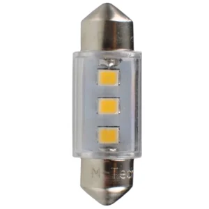 ΛΑΜΠΑΚΙΑ ΠΛΑΦΟΝΙΕΡΑΣ C5W/C10W 12V SV8.5 36mm 0,38W 3xSMD2835 LED OSRAM ΛΕΥΚΟ  BLISTER 2ΤΕΜ. M-TECH LB090W