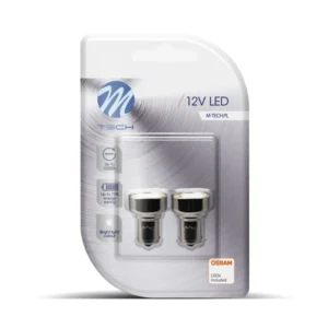 P21W 12V Ba15s 19xSMD2835 LED OSRAM ΛΕΥΚΟ BLISTER 2ΤΕΜ. M-TECH LB107W