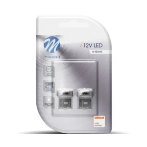 W21/5W (T20) 12V W3x16q 6xSMD2835 LED OSRAM ΛΕΥΚΟ BLISTER 2ΤΕΜ. M-TECH LB110W