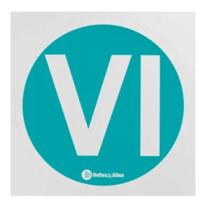 ΣΗΜΑ ΑΥΤΟΚΟΛΛΗΤΟ ""VI"" EURO 6 ΓΙΑ ΦΟΡΤΗΓΟ 220mm  12 TEM. RA7106