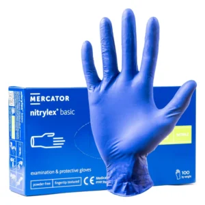 ΓΑΝΤΙΑ ΝΙΤΡΙΛΙΟΥ MERCATOR NITRYLEX BASIC ΣΕ ΜΠΛΕ ΧΡΩΜΑ SMALL (S) ΑΜΙΟ - 100 ΤΕΜ. MER02956
