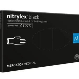ΓΑΝΤΙΑ ΝΙΤΡΙΛΙΟΥ MERCATOR NITRYLEX BASIC ΣΕ ΜΑΥΡΟ ΧΡΩΜΑ MEDIUM (M)  AMIO - 100 Τεμ. MER13329