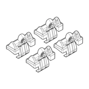 ΑΚΡΑ ΓΙΑ ΜΠΑΡΕΣ NORDRIVE ΓΙΑ TOYOTA COROLLA VERSO 01/02-03/04 KIT N21009